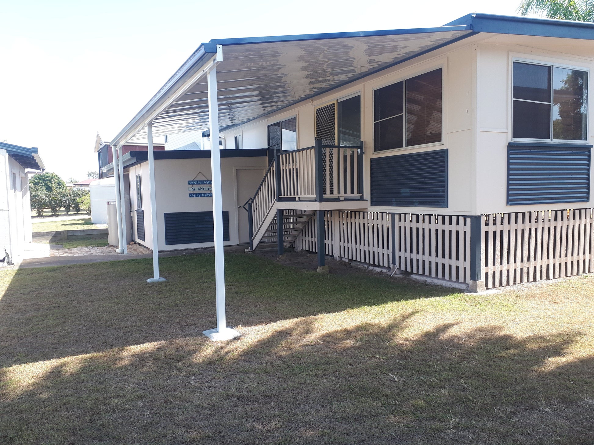 SmartKits Australia Attached, Flat Patio Roof- 5m (L) x 4m (W).