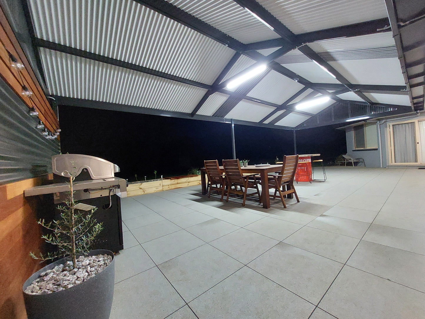 SmartKits Australia Attached, Gable Patio Roof- 3m (L) x 3m (W).