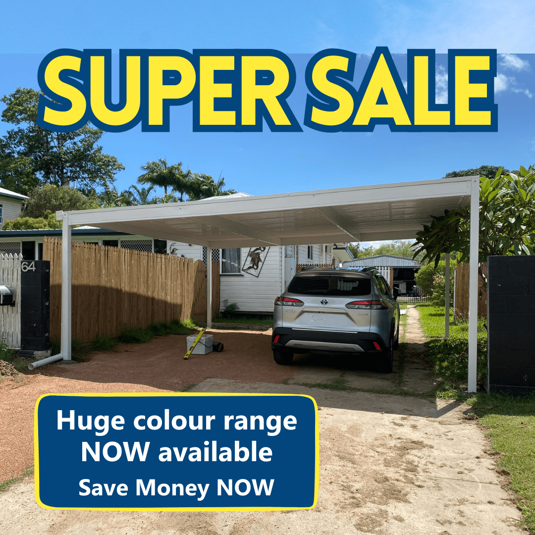 Smartkits Special Flat Roof Double Carport- 6m x 6m - Limited Options ...