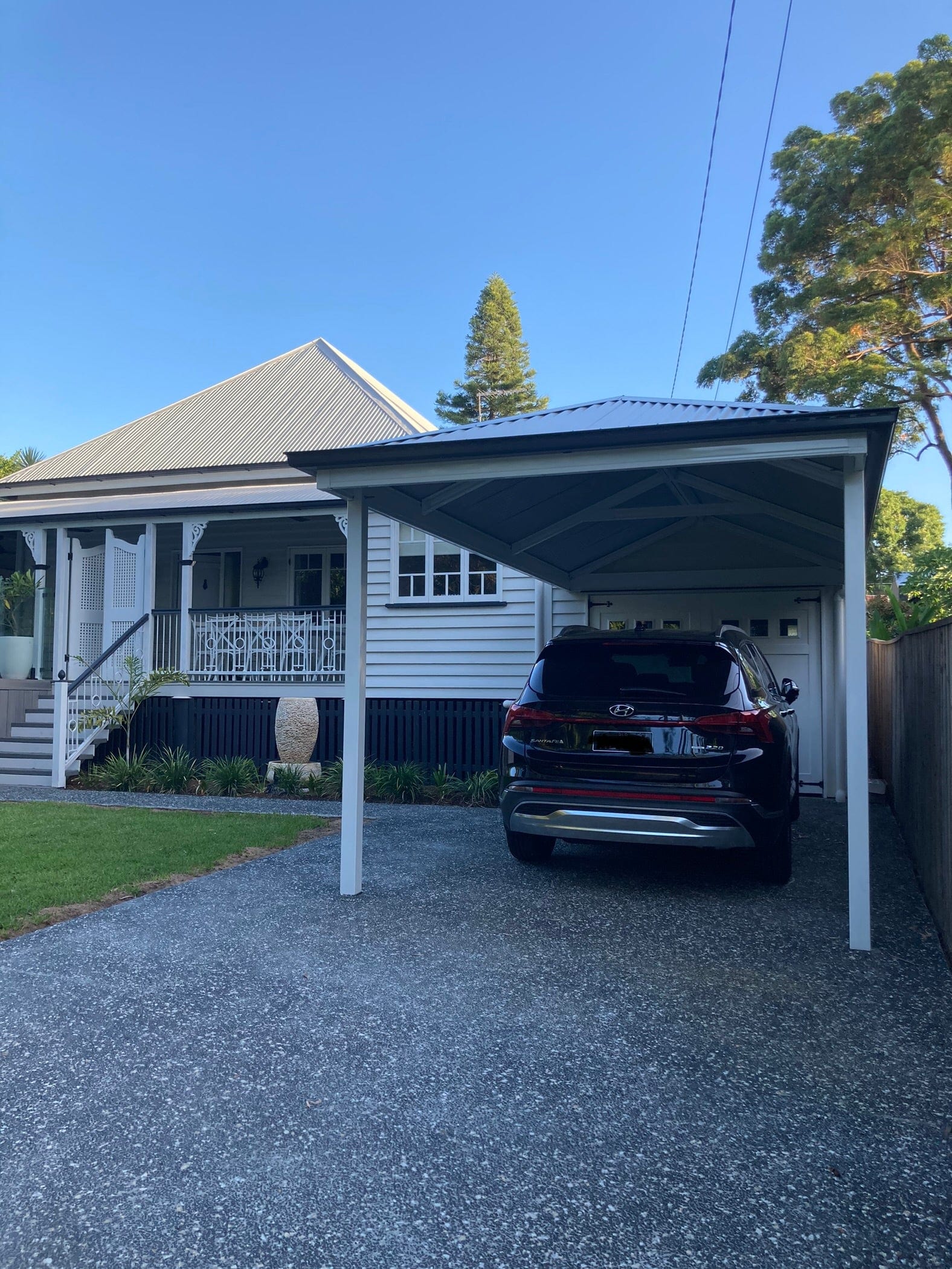 SmartKits Australia Hip Roof Carport- 6m (L) x 3m (W).