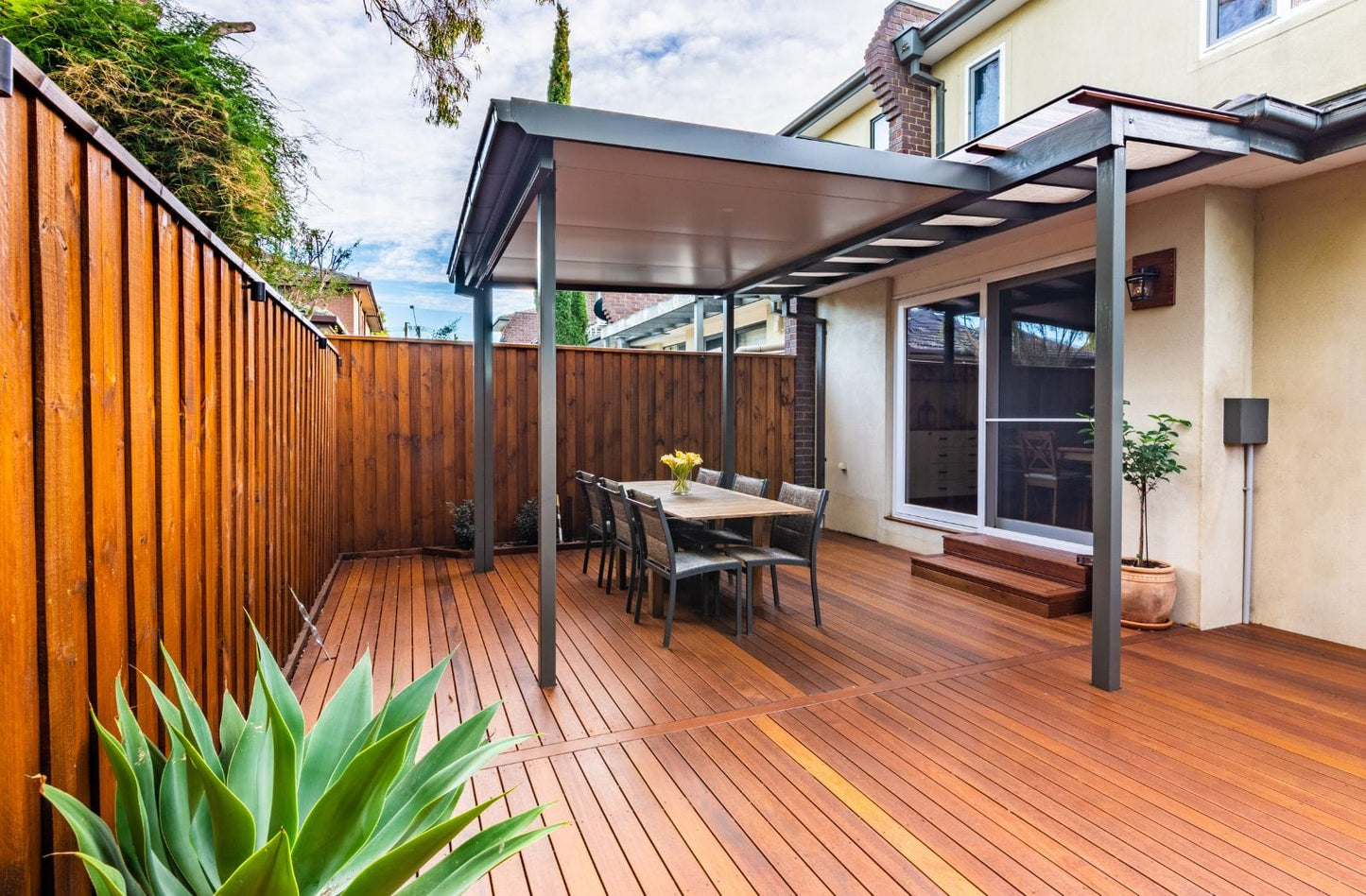 SmartKits Australia Insulated, Attached, Flat Patio Roof- 3m x3m - Best Seller - Best Price