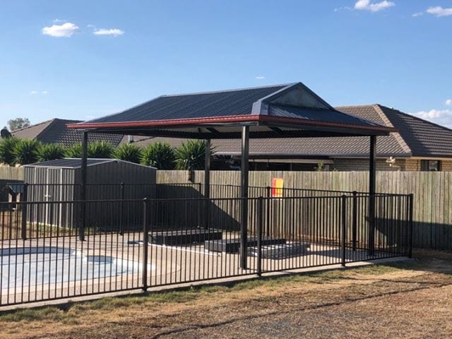 SmartKits Australia Non-Insulated, Flyover Roof- 12m (L) x 4m (W).