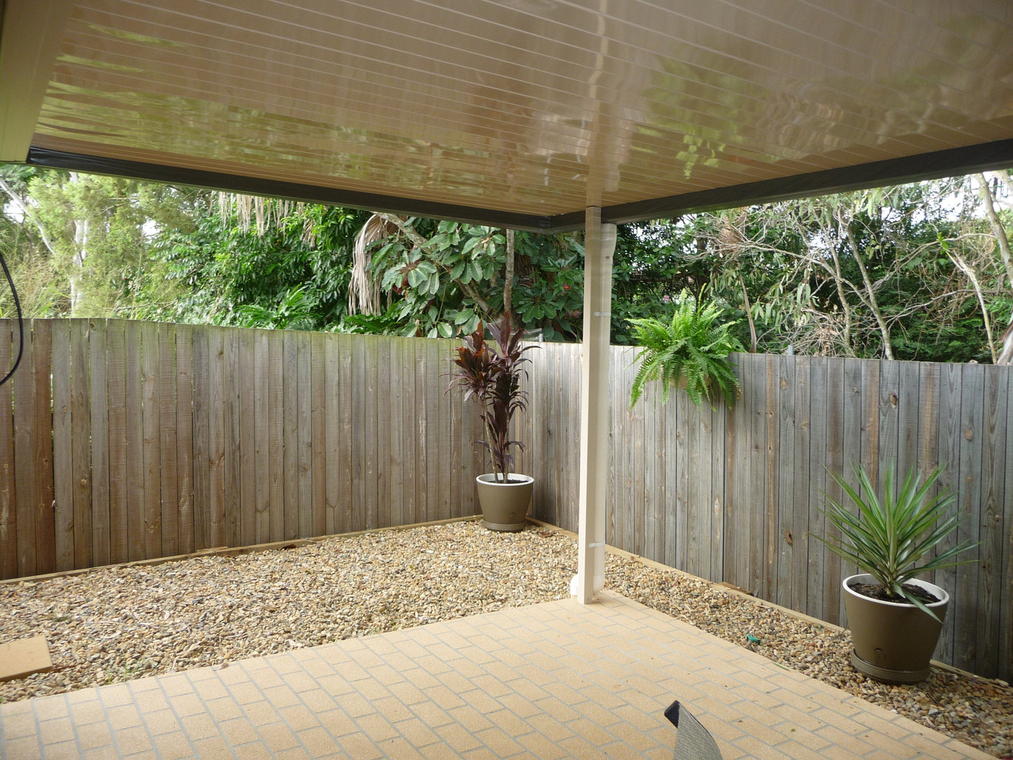 SmartKits Australia Attached, Flat Patio Roof- 8m (L) x 5m (W).