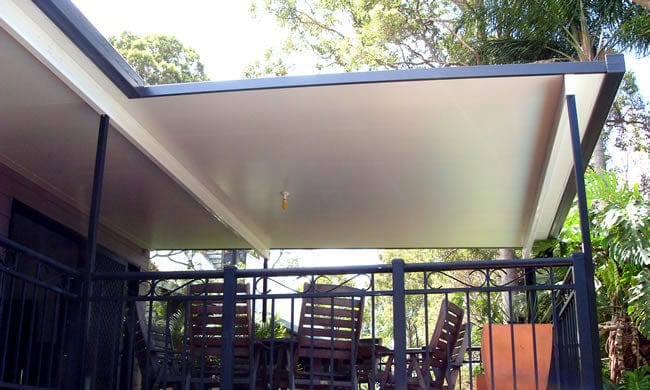 SmartKits Australia Attached, Flat Patio Roof- 8m (L) x 5m (W).