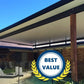 SmartKits Australia BEST VALUE Insulated Flyover Patio Roof- 6m (L) x 5m (W).