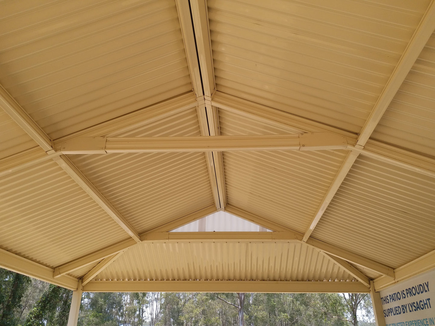 SmartKits Australia Dutch Gable, Patio Roof- 12m (L) x 4m (W).