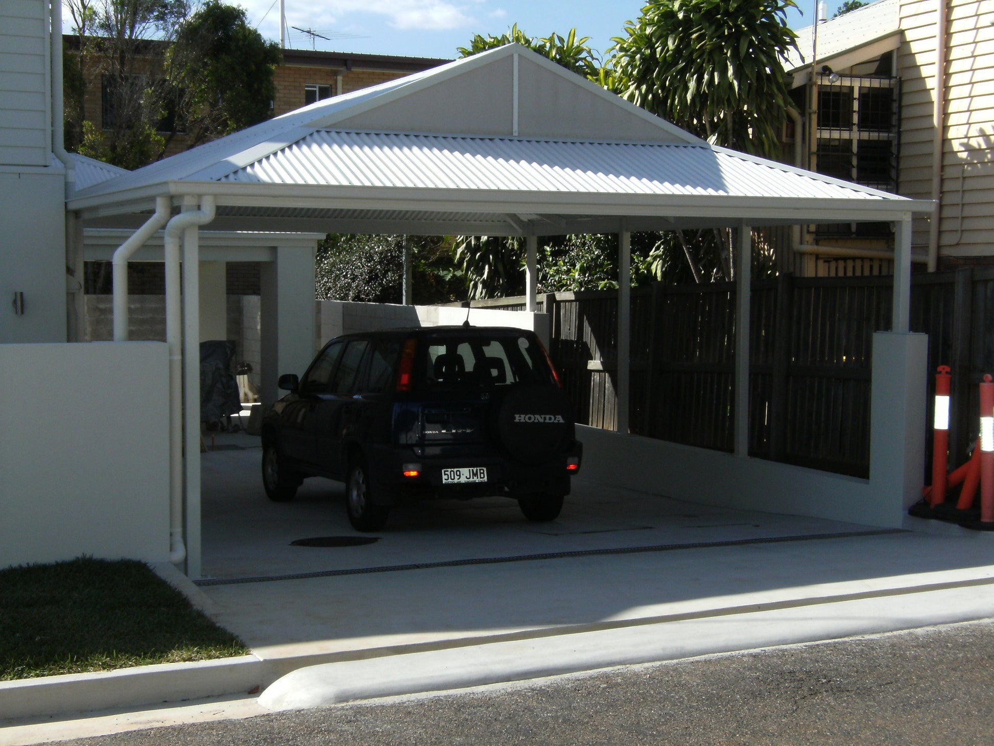 SmartKits Australia Dutch Gable Roof Carport- 6m (L) x 3m (W).