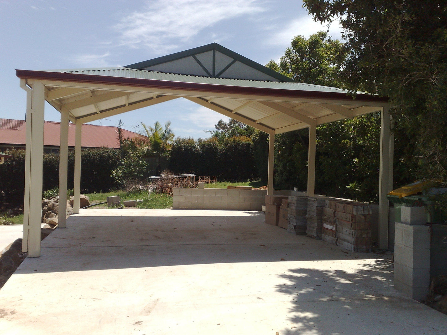 SmartKits Australia Dutch Gable Roof Carport- 7m (L) x 4m (W).