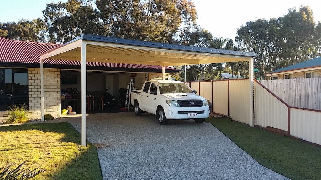 SmartKits Australia Flat Roof Carport-6m x 6m- Double Carport DIY Kit - SUPER SPECIAL