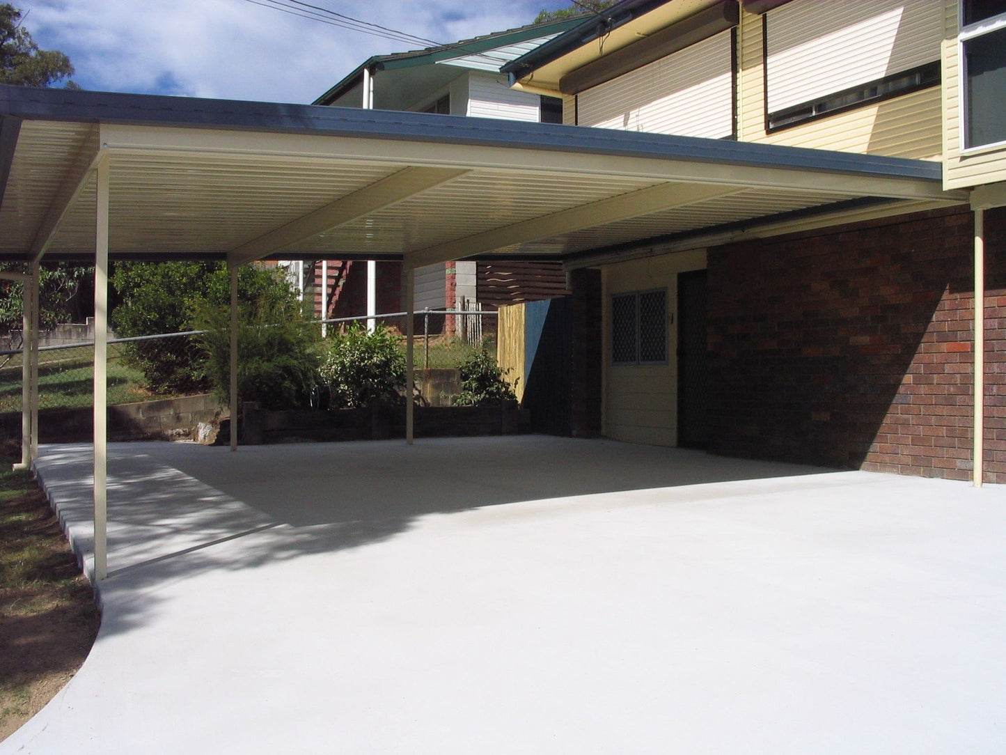 SmartKits Australia Flat Roof Carport- 7m (L) x 4m (W).