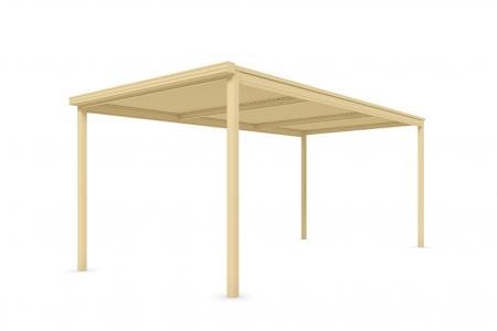 SmartKits Australia Flat Roof Carport- 8m (L) x 6m (W).
