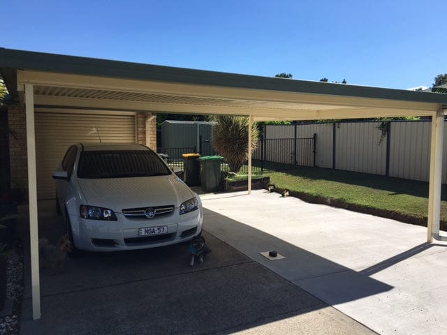 SmartKits Australia Flat Roof Carport- 8m (L) x 6m (W).