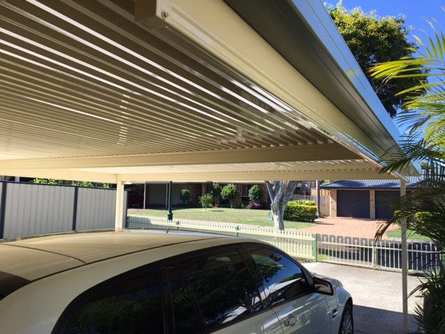SmartKits Australia Flat Roof Carport- 8m (L) x 6m (W).