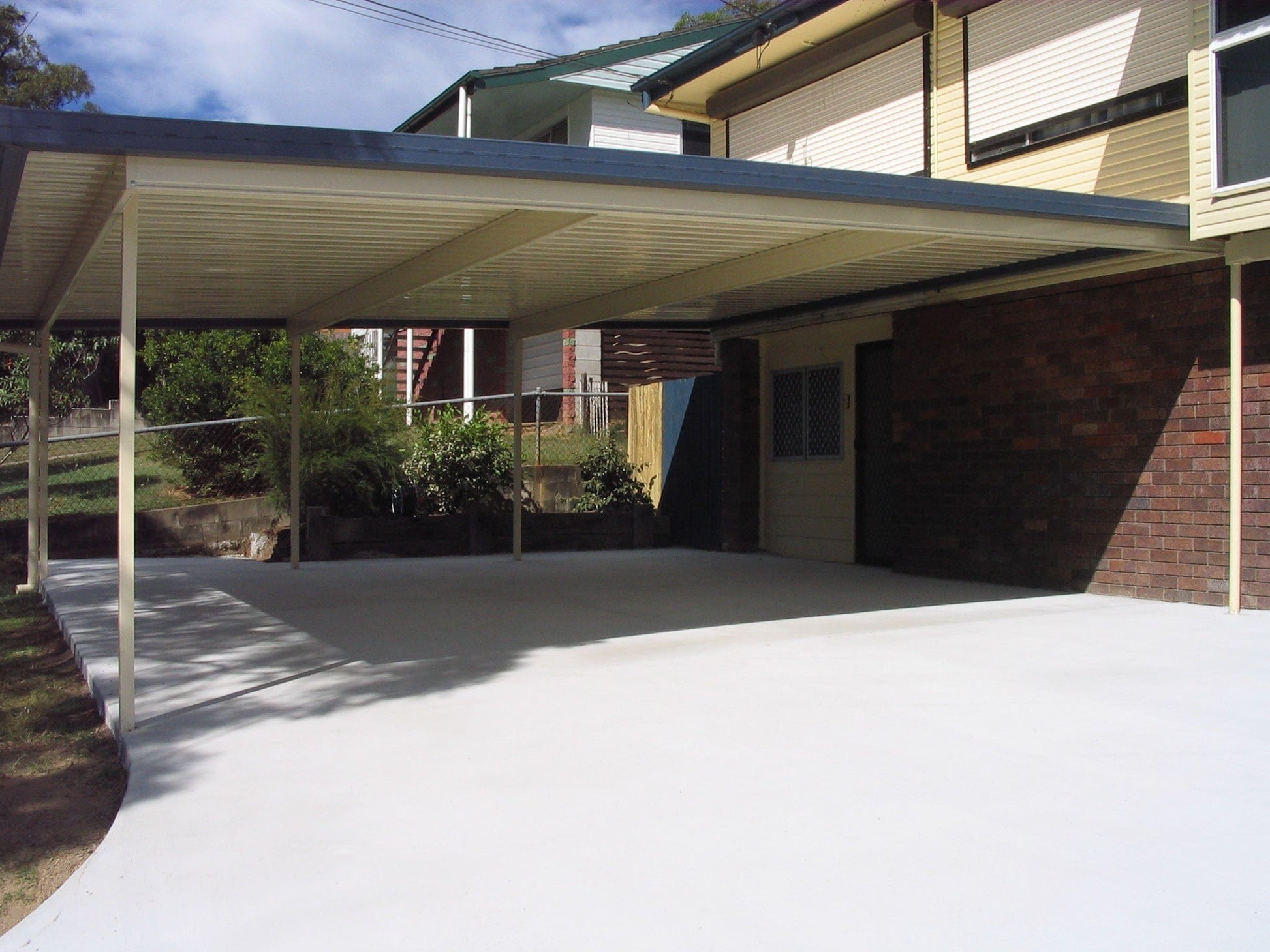 SmartKits Australia Flat Roof Carport- 8m (L) x 6m (W).