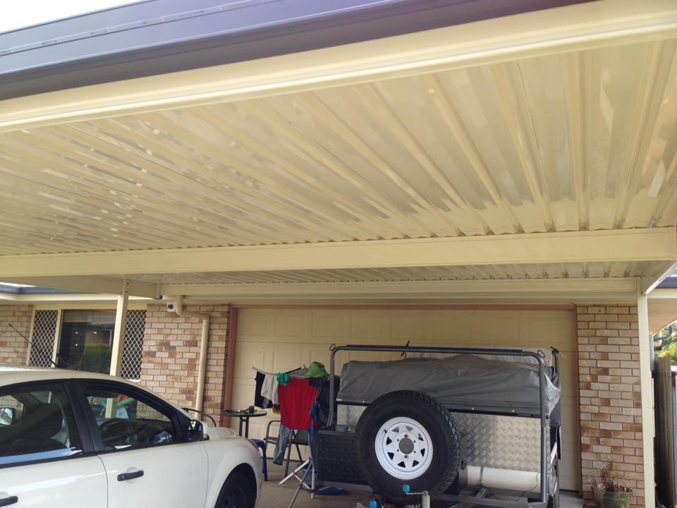 SmartKits Australia Flat Roof Carport- 8m (L) x 6m (W).