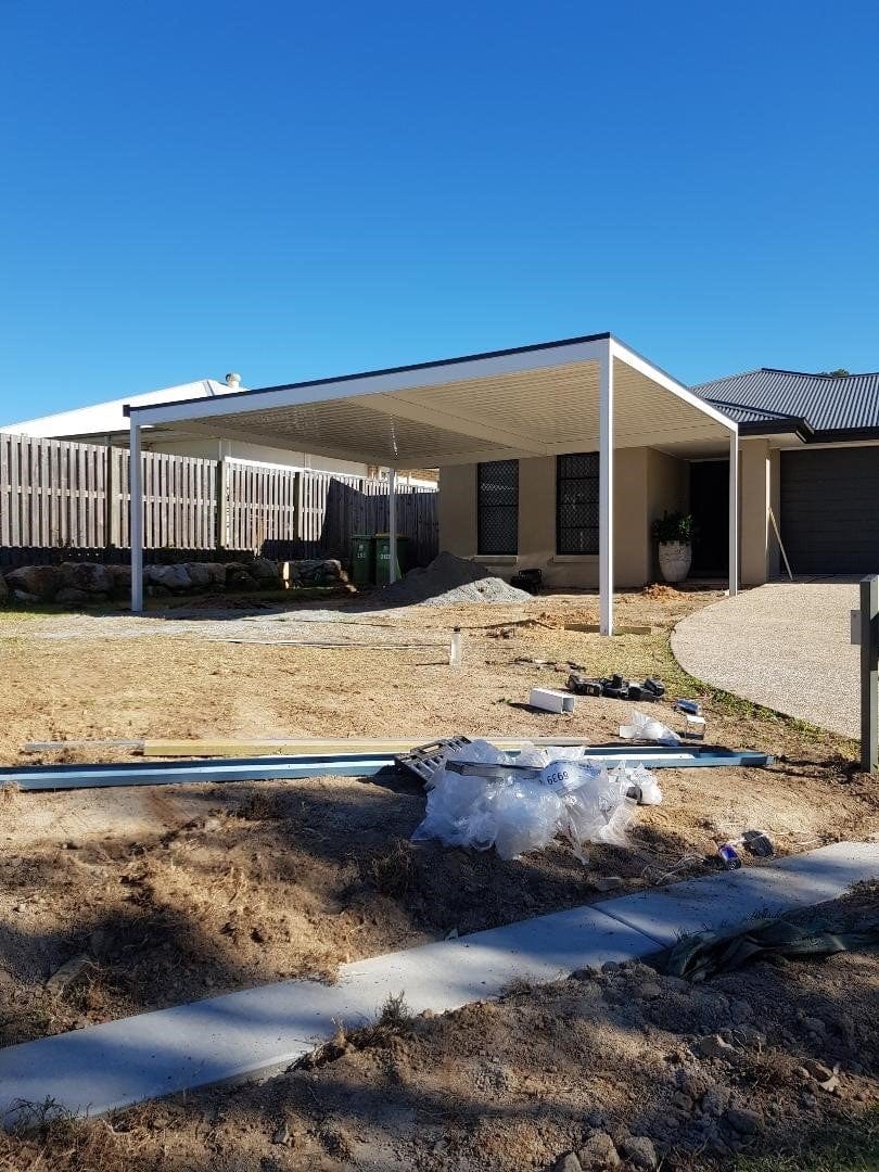 SmartKits Australia Flat Roof Carport- 8m (L) x 6m (W).