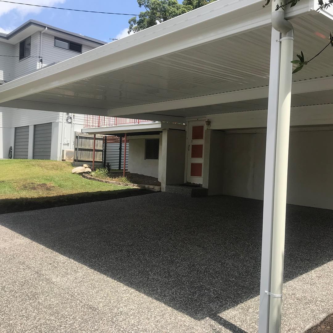 SmartKits Australia Flat Roof Carport- 8m (L) x 6m (W).
