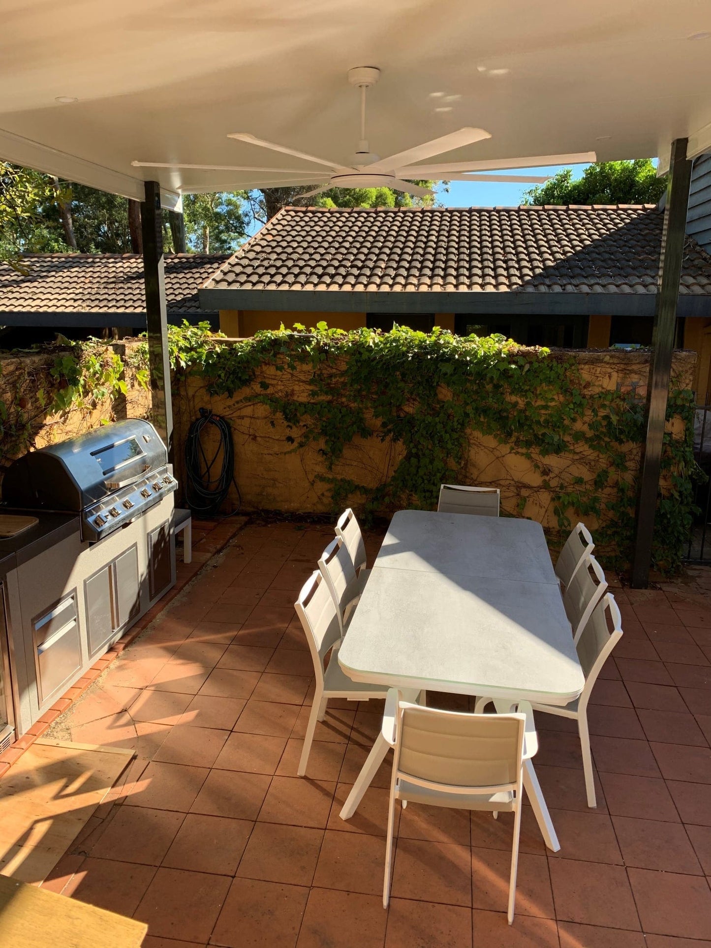 SmartKits Australia Free Standing, Flat Patio Roof- 7m (L) x 6m (W).