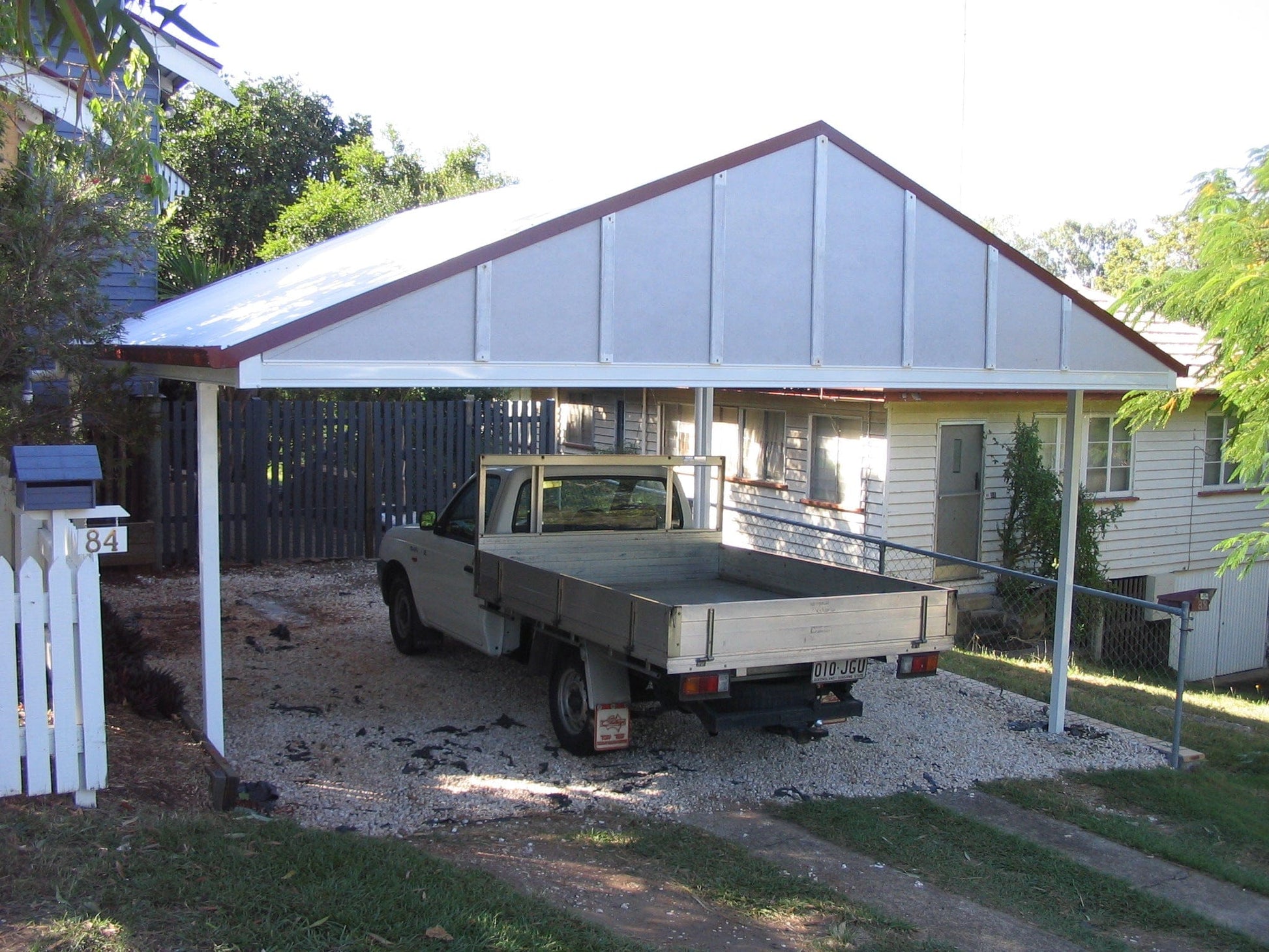 SmartKits Australia Gable Roof Carport- 6m (L) x  6m (W).