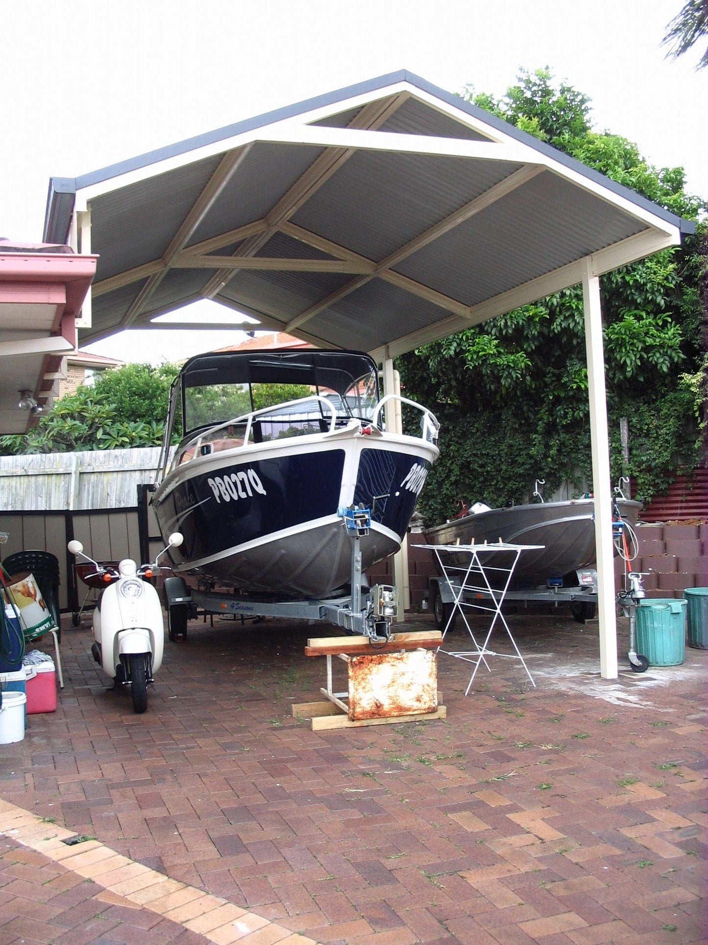 SmartKits Australia Gable Roof Carport- 7m (L) x 4m (W).