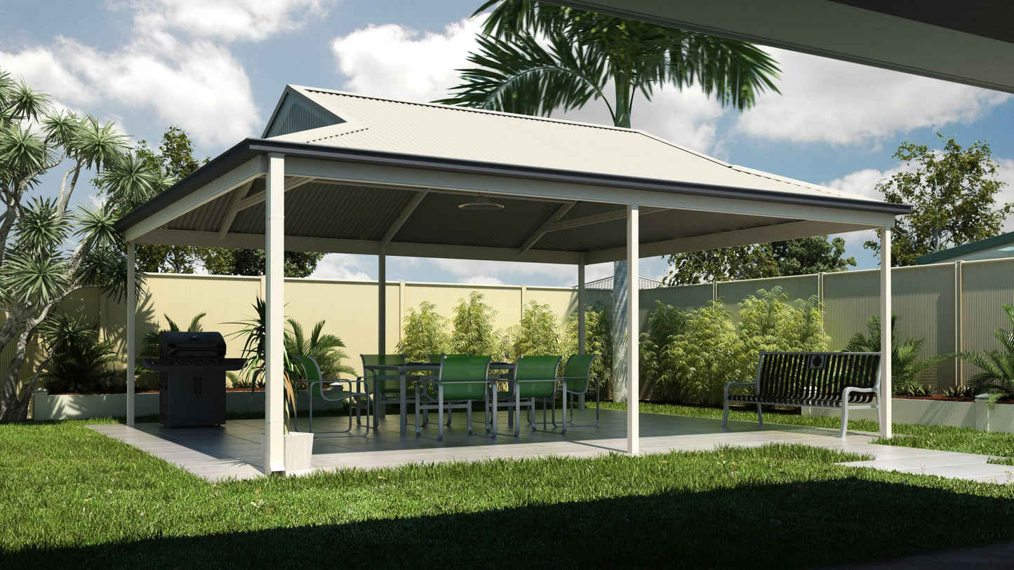SmartKits Australia Gable Roof Carport- 7m (L) x 6m (W).