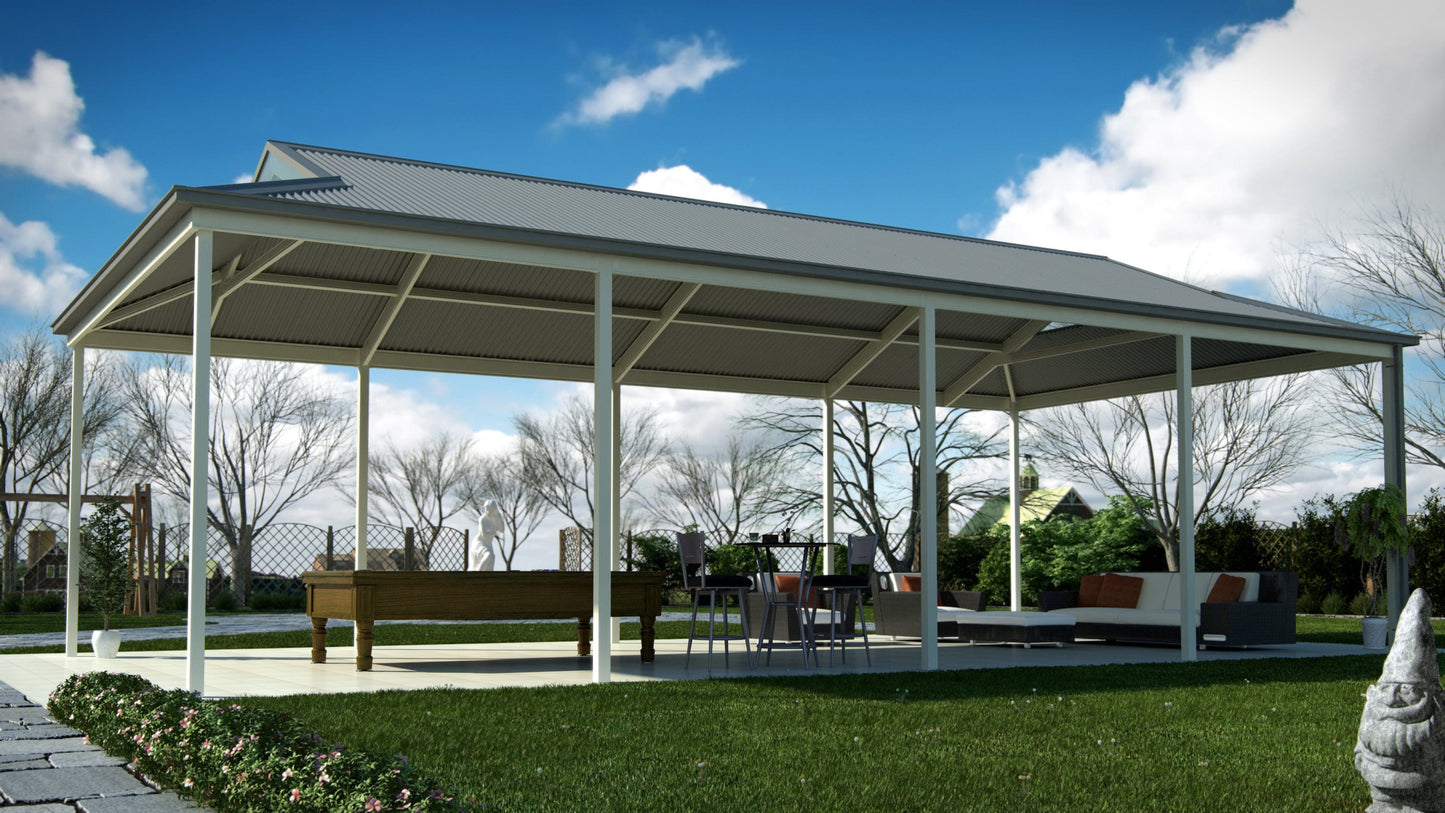 SmartKits Australia Hip, Patio Roof- 7m (L) x 4m (W).