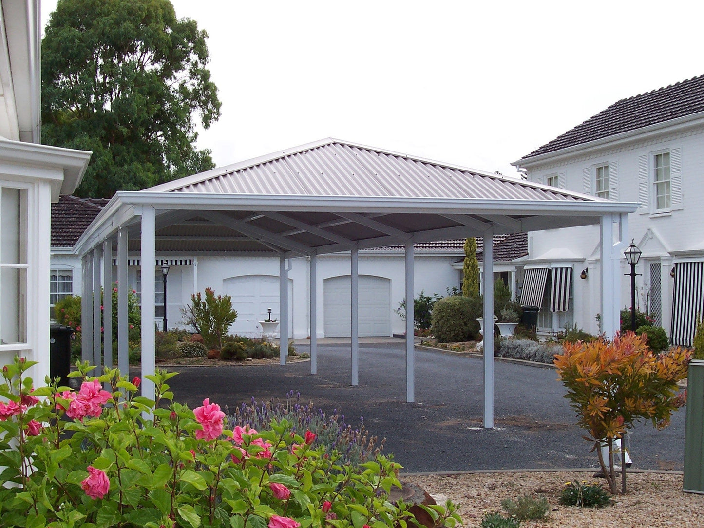 SmartKits Australia Hip Roof Carport- 7m (L) x 3m (W).