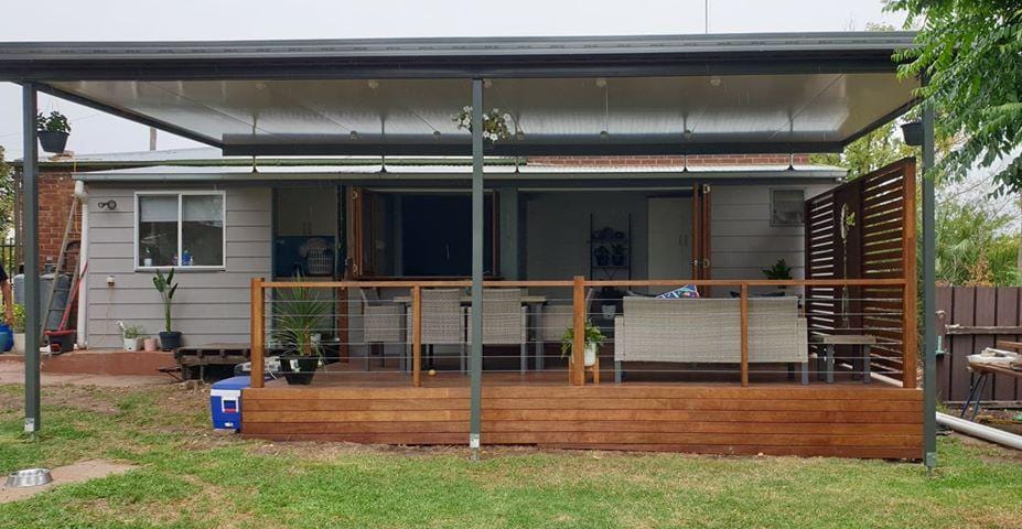 SmartKits Australia Insulated Flyover Roof- 10m (L) x 4m (W).