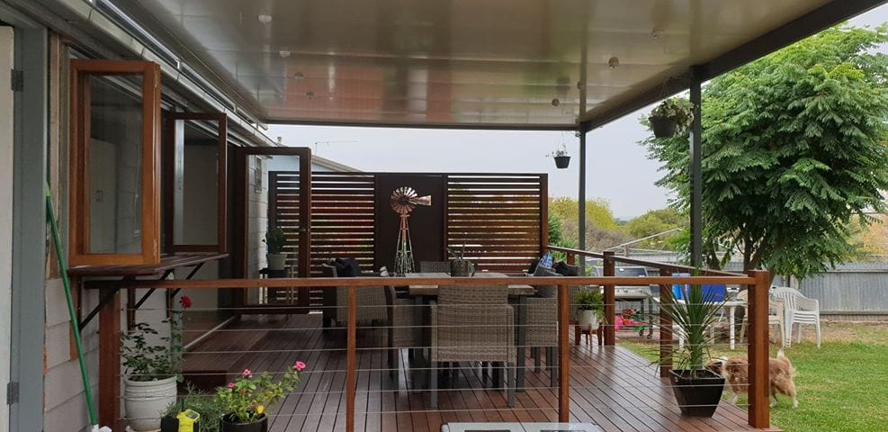 SmartKits Australia Insulated Flyover Roof- 13m (L) x 4m (W).