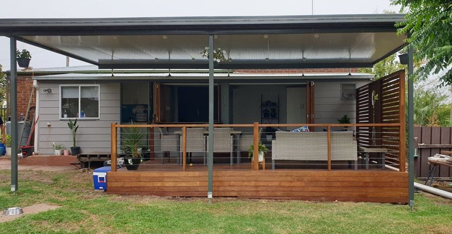 SmartKits Australia Insulated Flyover Roof- 9m (L) x 5m (W).