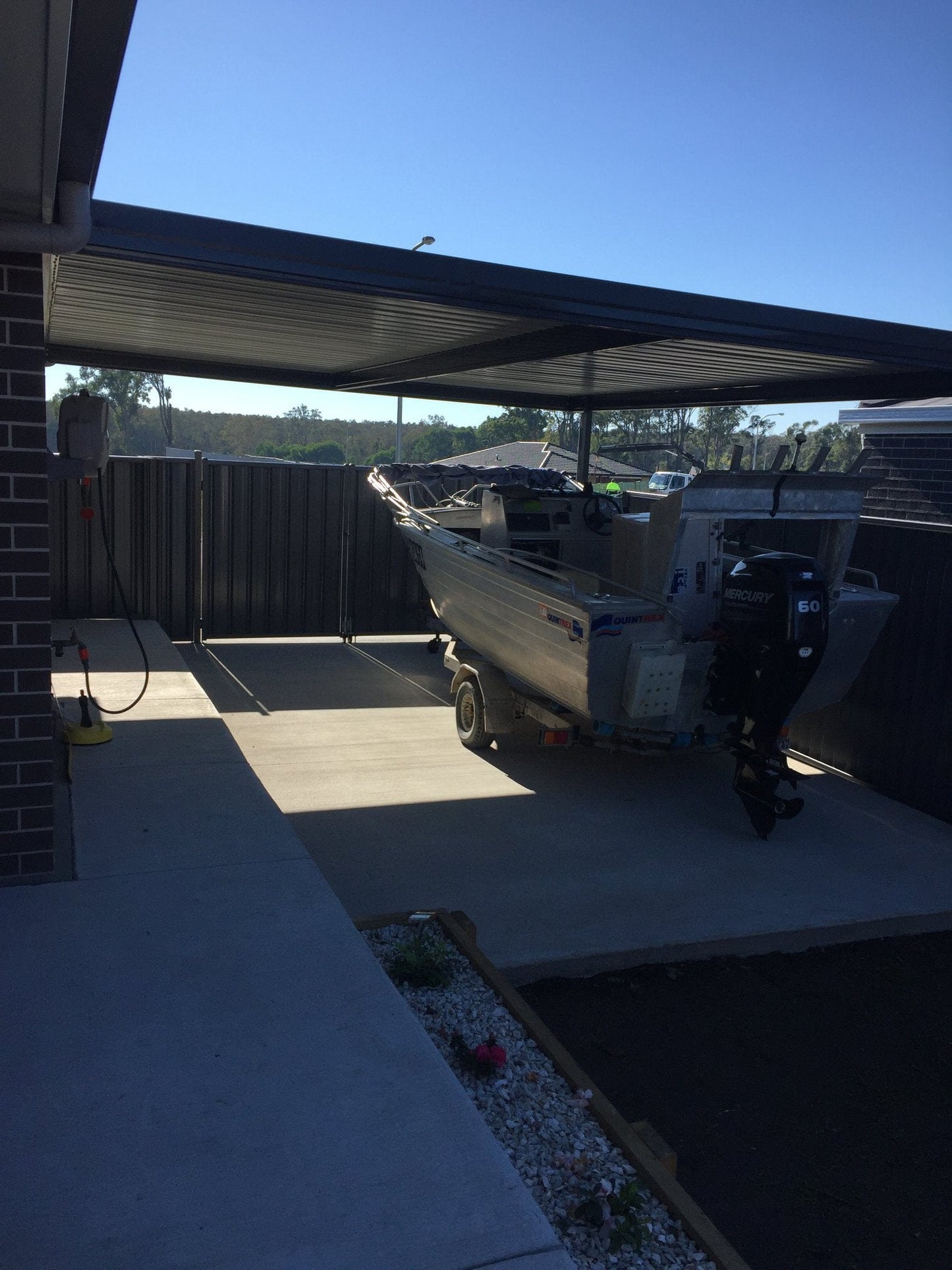 SmartKits Australia Skillion Caravan/Boatport- 6m (L) x 4m (W).