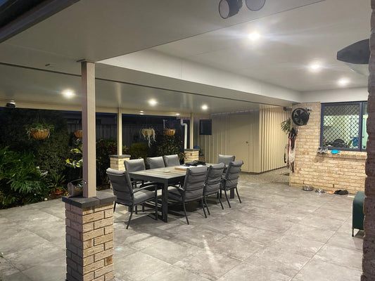 SmartKits Australia Attached, Flat Patio Roof- 4m (L) x 3m (W).