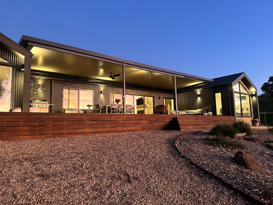 SmartKits Australia Attached, Flat Patio Roof- 9m (L) x 4m (W).