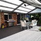 SmartKits Australia Attached, Gable Patio Roof- 3m (L) x 3m (W).