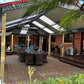SmartKits Australia Attached, Gable Patio Roof- 3m (L) x 3m (W).