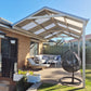 SmartKits Australia Attached, Gable Patio Roof- 3m (L) x 3m (W).