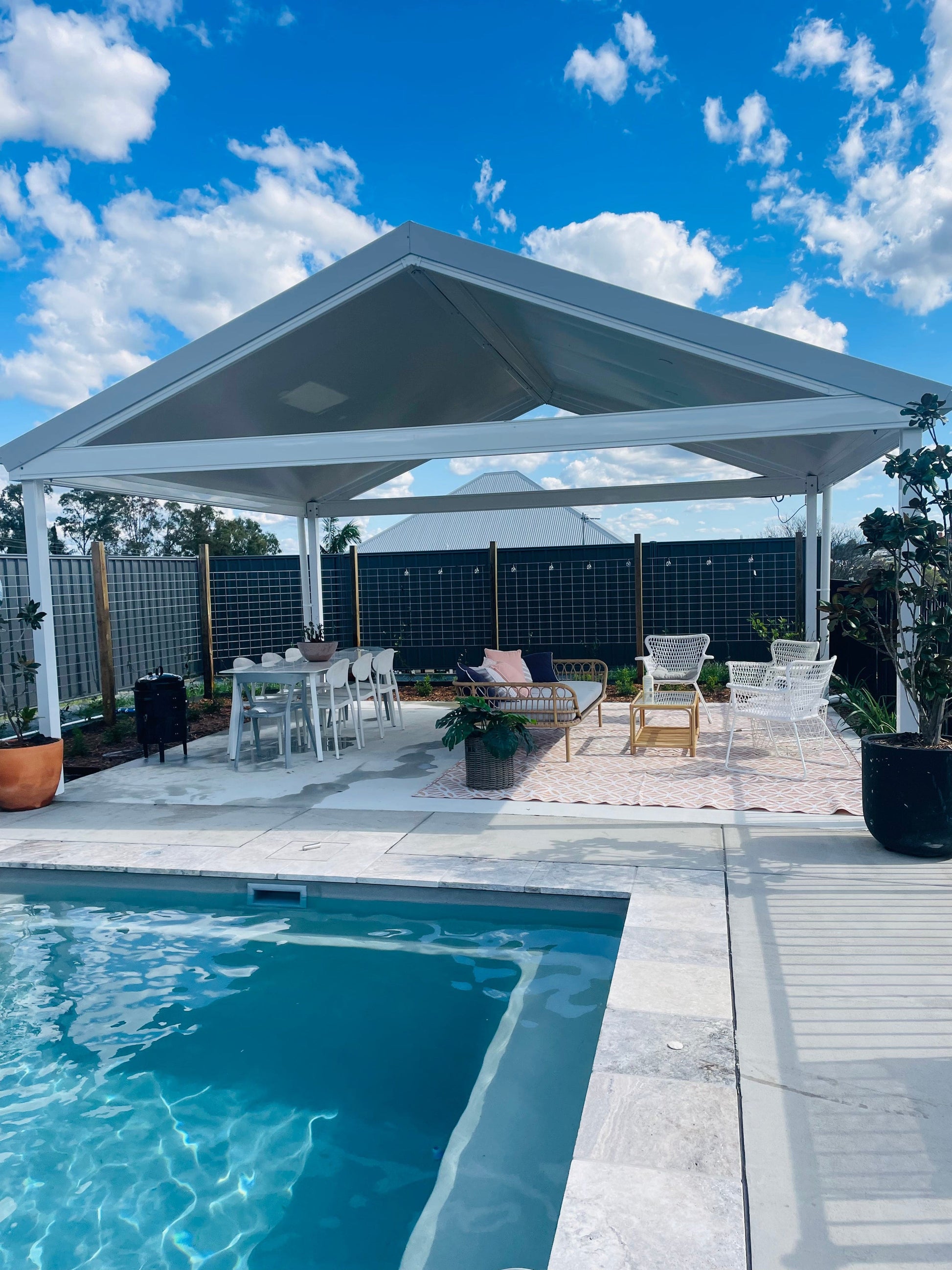 SmartKits Australia Dutch Gable, Patio Roof- 6m (L) x 3m (W).