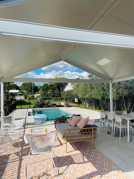 SmartKits Australia Dutch Gable, Patio Roof- 6m (L) x 3m (W).