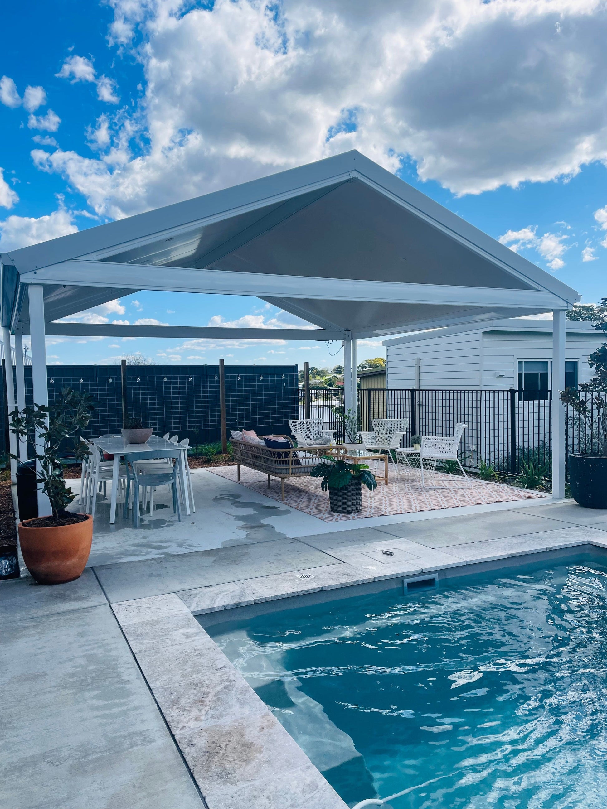SmartKits Australia Dutch Gable, Patio Roof- 6m (L) x 3m (W).