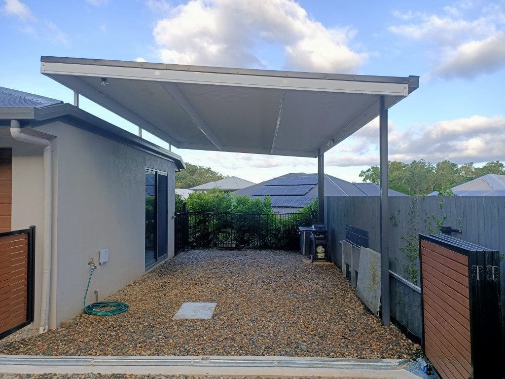 SmartKits Australia Flat Roof Carport- 6m (L) x 4m (W).