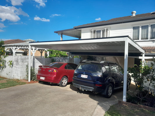 SmartKits Australia Flat Roof Carport- 6m (L) x 4m (W).