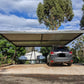 SmartKits Australia Flat Roof Carport- 8m (L) x 8m (W).