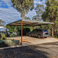 SmartKits Australia Flat Roof Carport- 8m (L) x 8m (W).