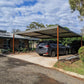 SmartKits Australia Flat Roof Carport- 8m (L) x 8m (W).