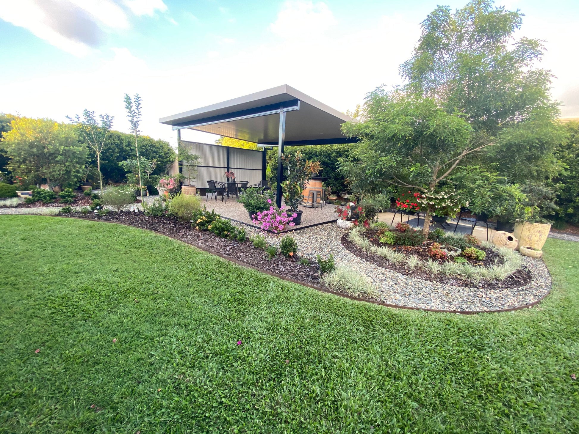 SmartKits Australia Free Standing, Flat Patio Roof- 3m (L) x 3m (W).