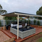 SmartKits Australia Free Standing, Flat Patio Roof- 3m (L) x 3m (W).