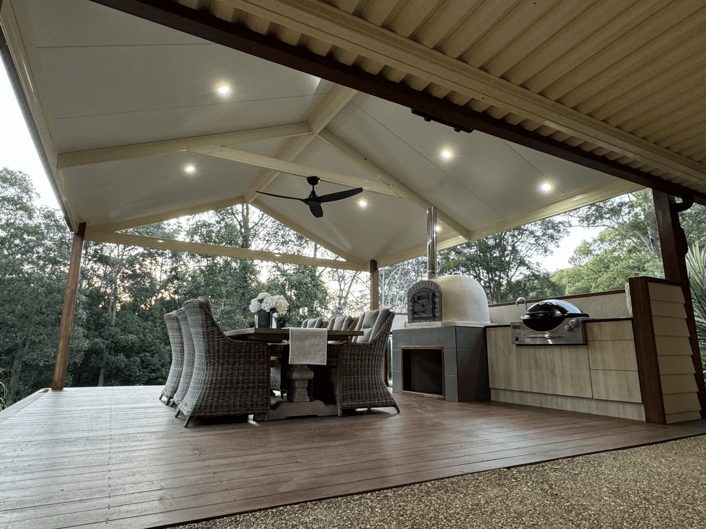 SmartKits Australia Freestanding, Gable Patio Roof- 6m (L) x 6m (W).