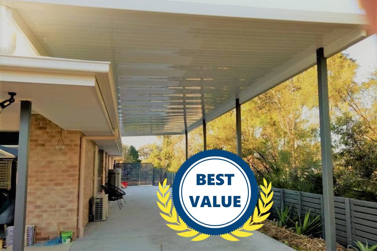 SmartKits Australia Best Value Non-Insulated, Flyover Roof- 6m (L) x 5m (W).