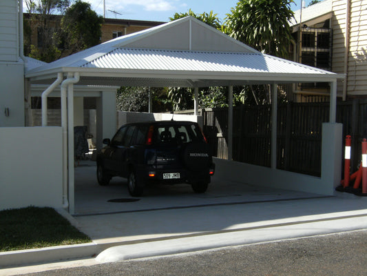 SmartKits Australia Dutch Gable Roof Carport- 6m (L) x 3m (W).