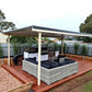 SmartKits Australia Free Standing, Flat Patio Roof- 11m (L) x 4m (W).